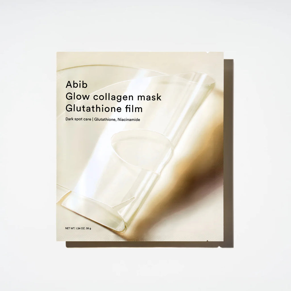 abib glow collagen mask glutathione film Glow Mask Glutathione revealing clear radiance from within Abib - Glow Collagen Mask
