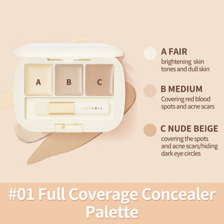 Judydoll three-Shades Concealer Palette