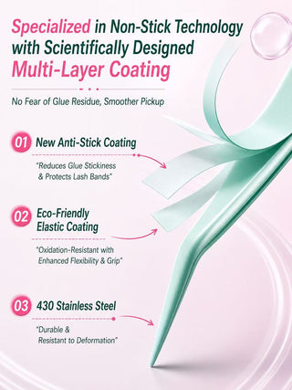 Mr.Wish Nonstick False Eyelash Tweezers