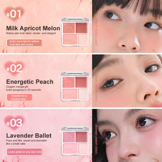 Judydoll 2 in 1 Blush Highlight Palette