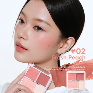 Judydoll 2 in 1 Blush Highlight Palette