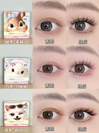 Mr.Wish Swan Eye - Charming Big Eyes Glue-Free False Eyelashes