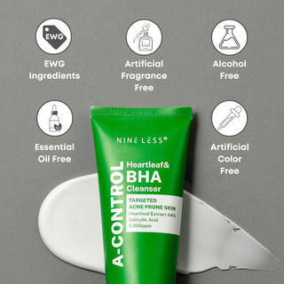 NINE LESS A-Control Heartleaf & BHA Foam Cleanser
