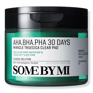 SOME BY MI AHA BHA PHA 30 Day Miracle Exfoliating Cica Toner Pads