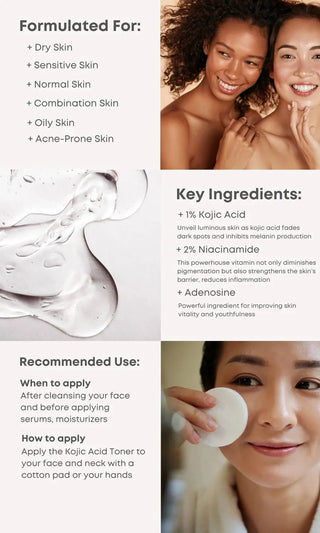 NINE LESS B-Boost 1% Kojic Acid Toner