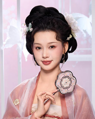 Flower Knows Butterfly Cloud Collar Hand Mirror