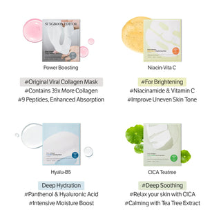 Sungboon Editor Deep Collagen Niacin Vita C Brightening Mask (4 Sheets)