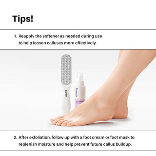 Baren Foot Softener At-home Kit: Foot File & Callus Softener Spray