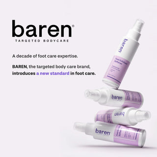 Baren Foot Softener At-home Kit: Foot File & Callus Softener Spray