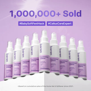 Baren Foot Softener At-home Kit: Foot File & Callus Softener Spray