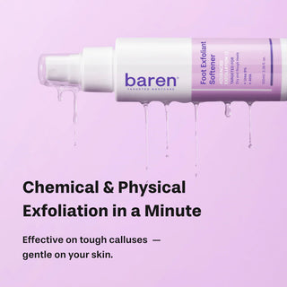 Baren Foot Softener At-home Kit: Foot File & Callus Softener Spray
