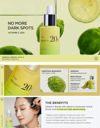 Anua Green Lemon Vita C Blemish Serum