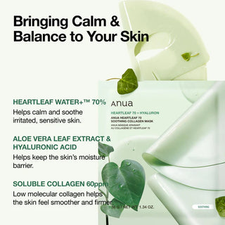 Anua Heartleaf 70 Soothing Collagen Mask (1 Sheet)