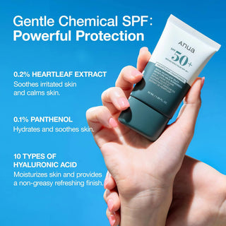 Anua Heartleaf Silky Moisture Sun Cream