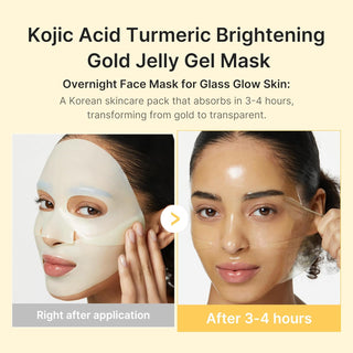 Medicube  Kojic Acid Turmeric Gold Jelly Gel Mask (4 Sheets)
