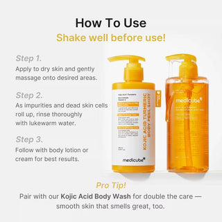 Medicube Kojic Acid Turmeric Body Peel Shot
