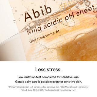 Abib Mild Acidic pH Sheet Mask Glutathiosome Fit( 1 sheet)