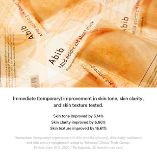 Abib Mild Acidic pH Sheet Mask Glutathiosome Fit( 1 sheet)