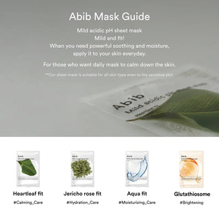 Abib Mild acidic pH Sheet Mask Jericho Eose Fit (1 Sheet)
