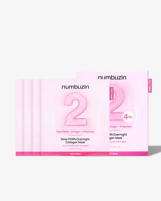 Numbuzin No.2 Rose PDRN Overnight Collagen Mask (4 Sheets)