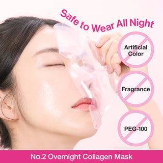 Numbuzin No.2 Rose PDRN Overnight Collagen Mask (4 Sheets)