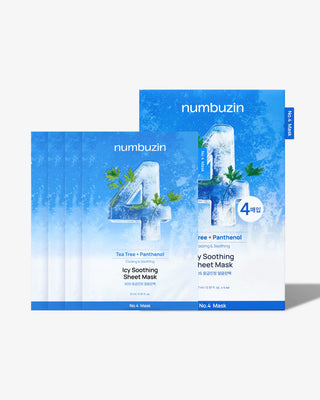 Numbuzin No.4 Icy Soothing Sheet Mask (5 Sheets)