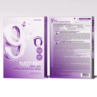 Numbuzin No.9 NAD+ BIO Lifting-sil Full Face Mask (4 Sheets)