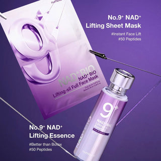 Numbuzin No.9 NAD+ BIO Lifting-sil Full Face Mask (4 Sheets)
