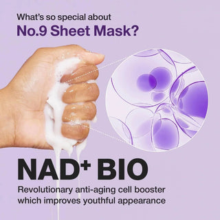Numbuzin No.9 NAD+ BIO Lifting-sil Full Face Mask (4 Sheets)
