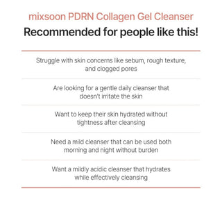 mixsoon PDRN Collagen Gel Cleanser