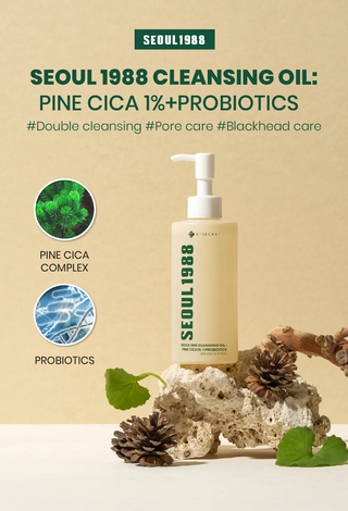 K-SECRET SEOUL 1988 Pine Cica 1% + Probiotics Cleansing Oil