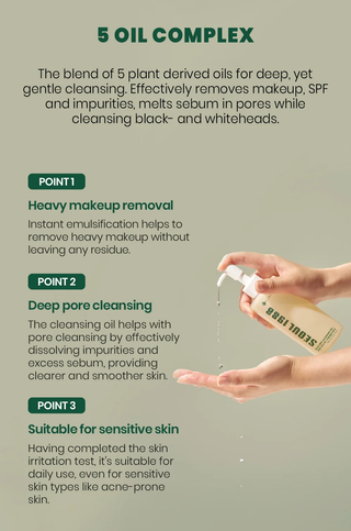 K-SECRET SEOUL 1988 Pine Cica 1% + Probiotics Cleansing Oil