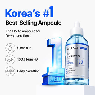 WELLAGE Real Hyaluronic Blue 100 Ampoule