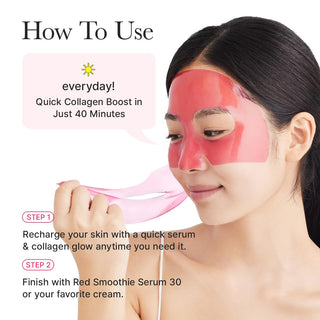 Arencia Red Collagen Jello Mask Set (4 Sheets)