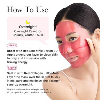 Arencia Red Collagen Jello Mask Set (4 Sheets)