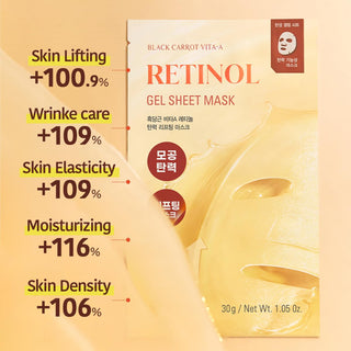 Goodal Retinol + Black Carrot Gel Sheet Mask (4 Sheets)