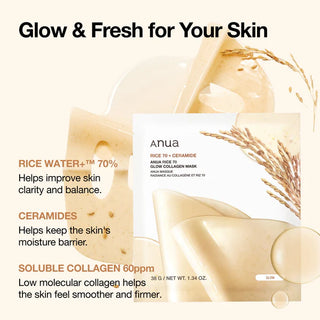 Anua Rice 70 Glow Collagen Mask (1 Sheet)