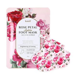 KOELF Rose Petal Satin Foot Mask (1 Pair)