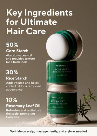AROMATICA Rosemary Dry Shampoo Powder