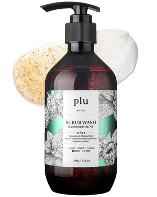 plu Scrub Body Wash Raspberry Mint