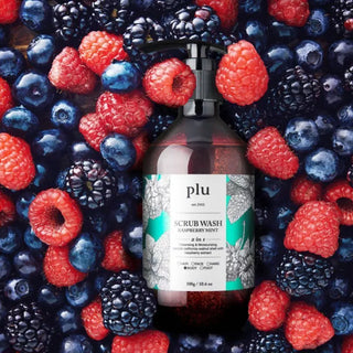 plu Scrub Body Wash Raspberry Mint