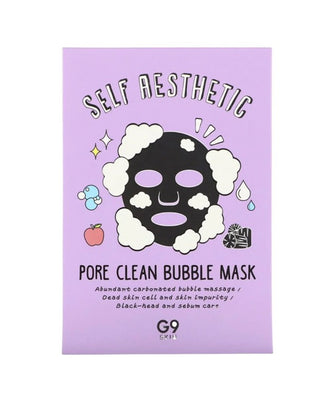 G9 Self Aesthetic Pore Clean Bubble Mask (5 Sheets)