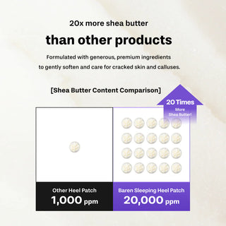 Baren Shea Butter Sleeping Heel Patch