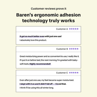 Baren Shea Butter Sleeping Heel Patch