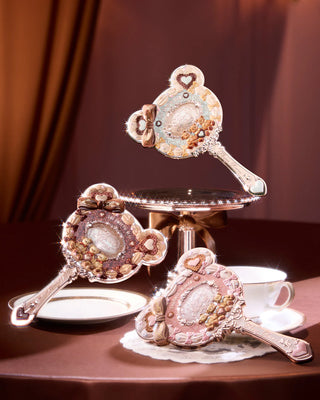 Flower Knows The Sweetie Bear Hand Mirror