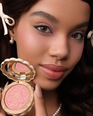 Flower Knows The Sweetie Bear Silk Satin Blush