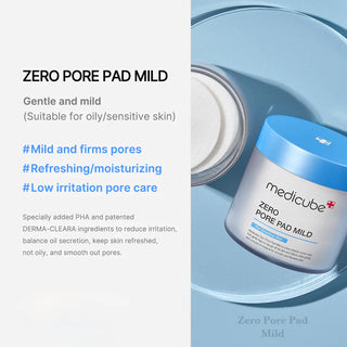 Medicube Zero Pore Madecassoside Pads (Mild)