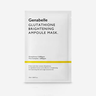 Glutathione Brightening Ampoule Mask 25ml (1 Sheet)
